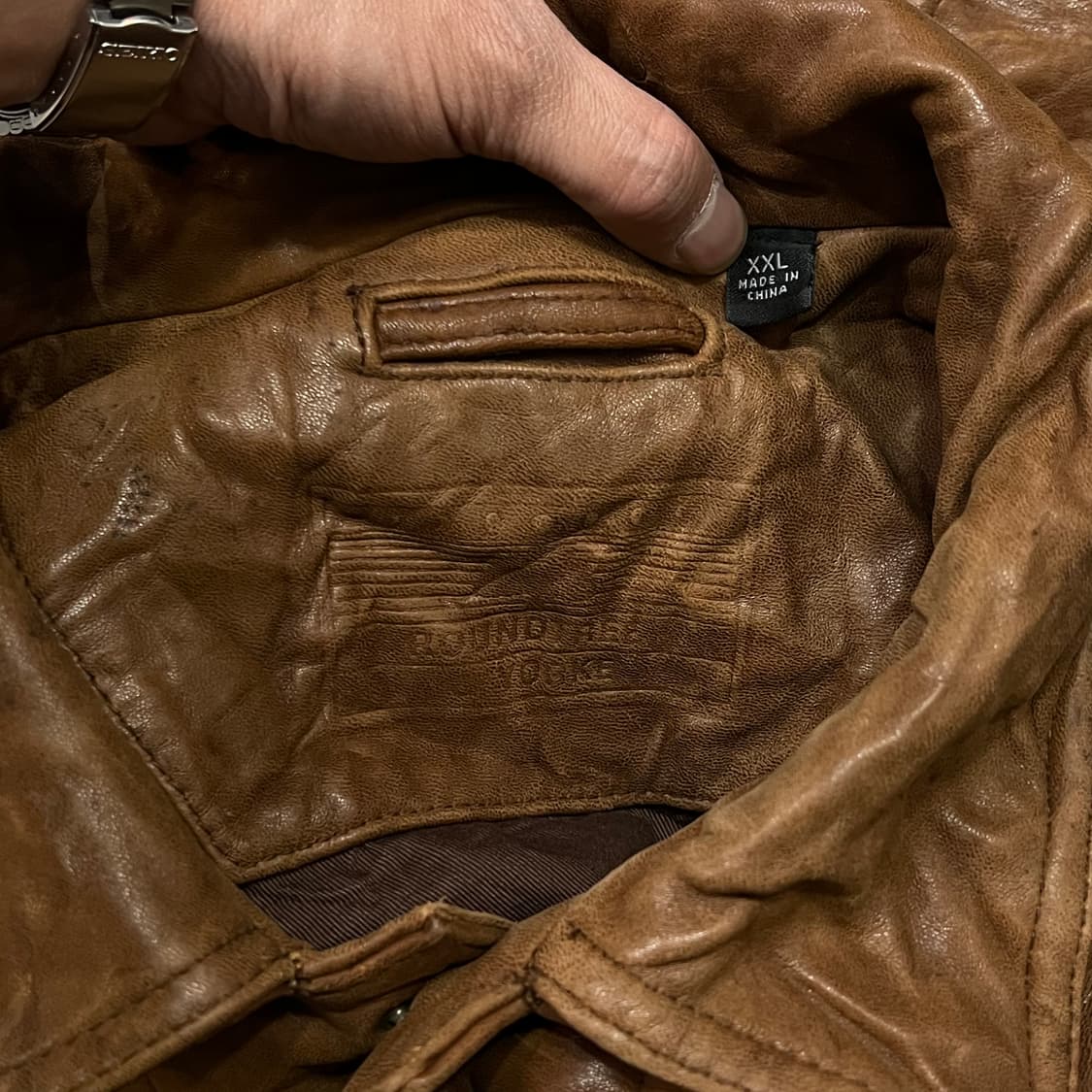  하우스트리 레더 트러커 자켓 y14975 상품이미지7