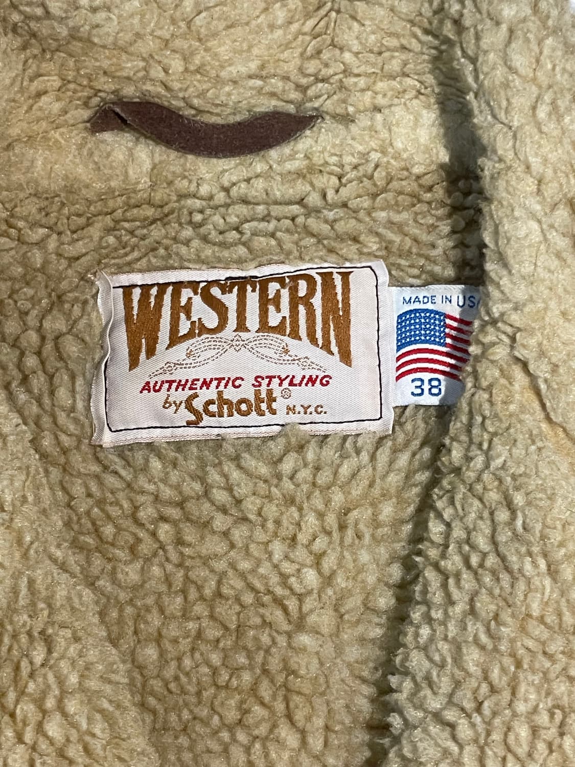 Schott NYC 웨스턴 양털 자켓 Large (100-105) 상품이미지2