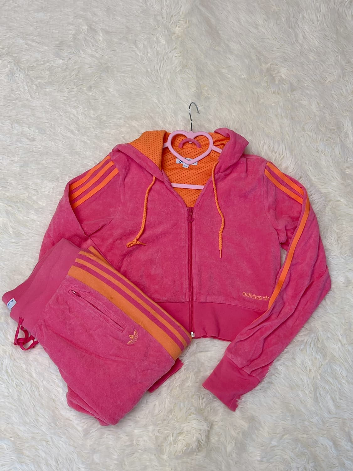 아이다스 희귀 핑크 트레이닝 세트 상품이미지1