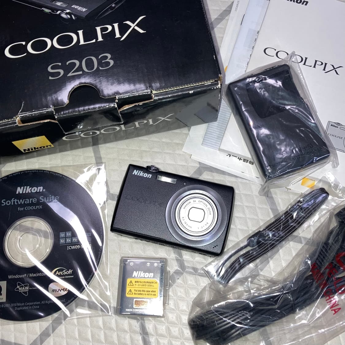 (풀박스) 니콘 쿨픽스 S203 블랙 빈티지 디카 상품이미지1