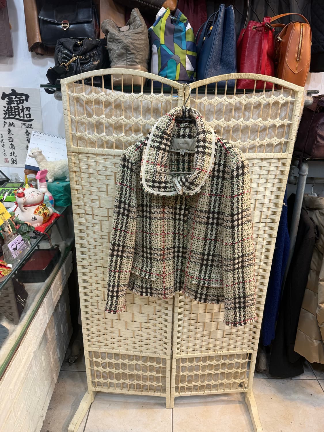 44/66-77 정품 버버리 울 노바체크 자켓 팝니다 상품이미지1