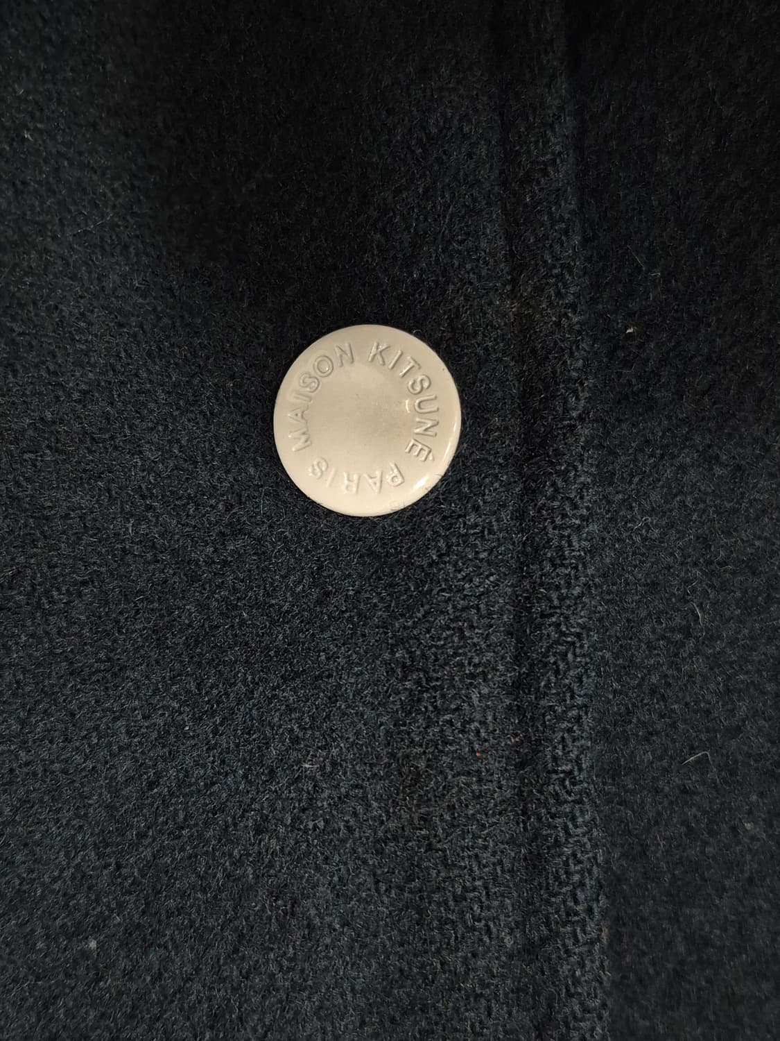 메종 키츠네 네이비 울 스타디움 자켓 남성 95~100사이즈 상품이미지4