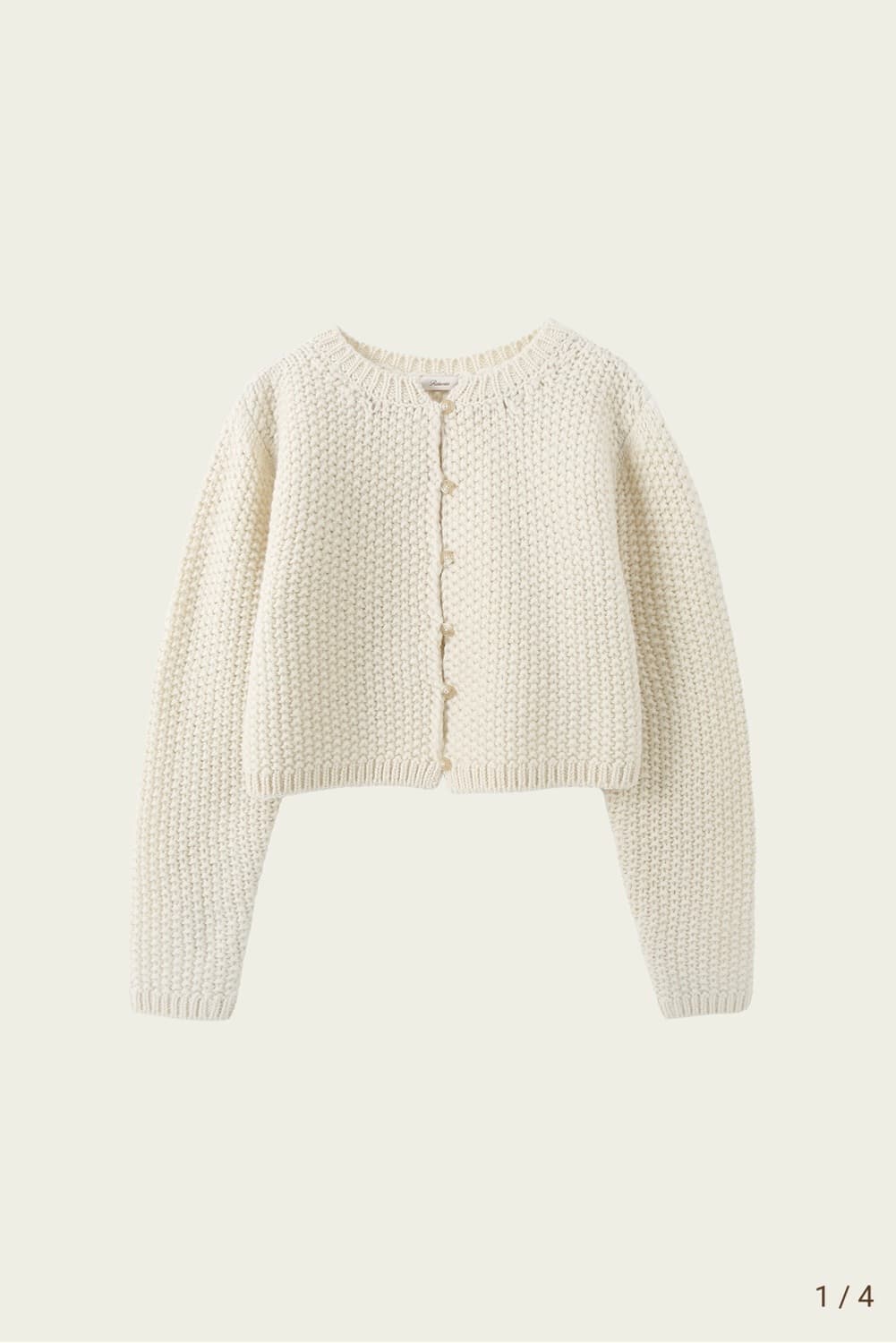 리본빛 teddy knit cardigan 상품이미지2