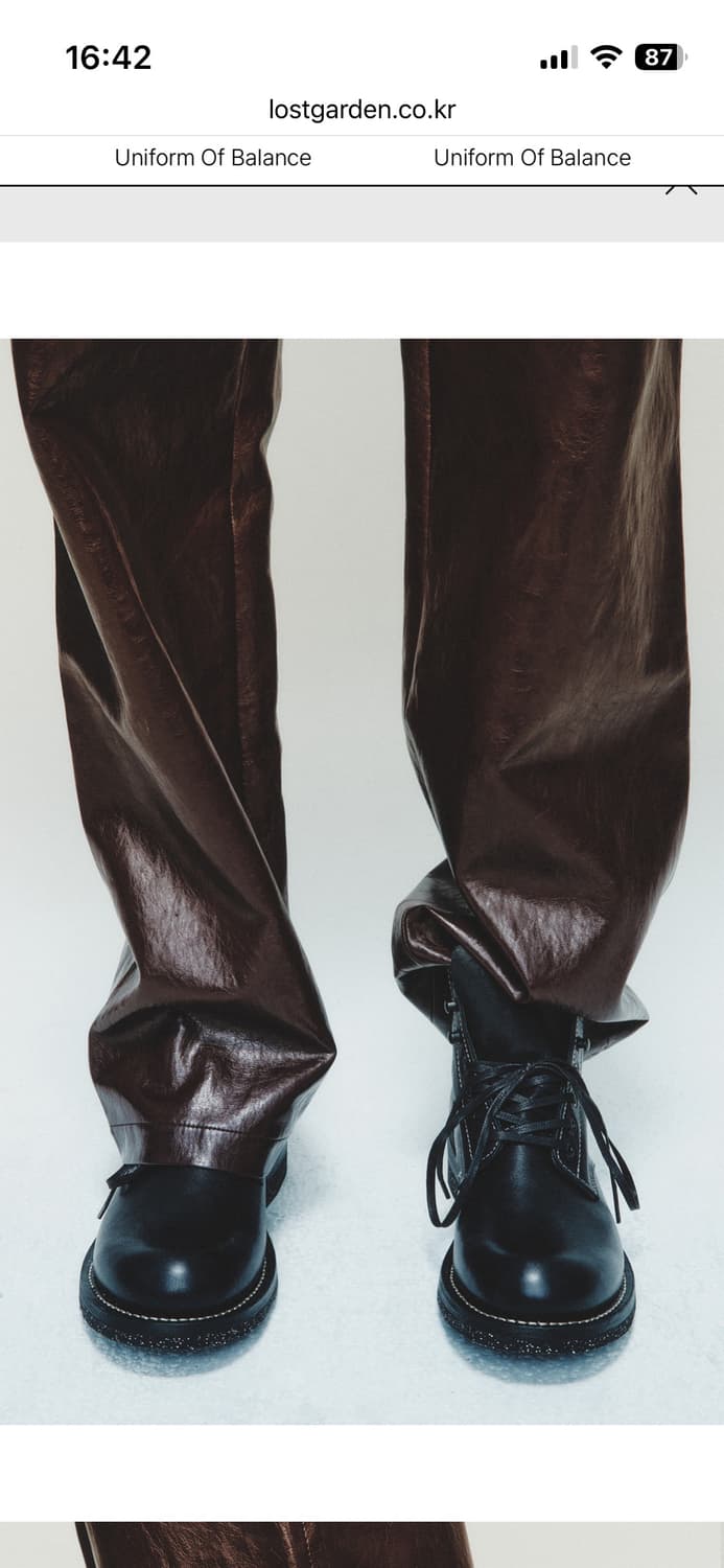 로스트가든 유니폼 워크 부츠 블랙 상품이미지9
