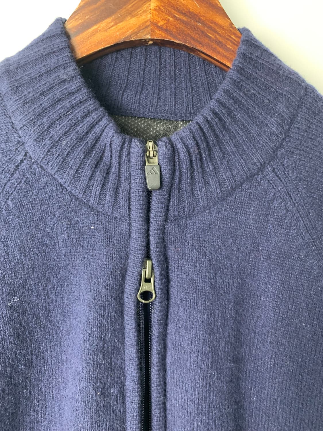 아디다스 네이비 투웨이 니트 집업 상품이미지4