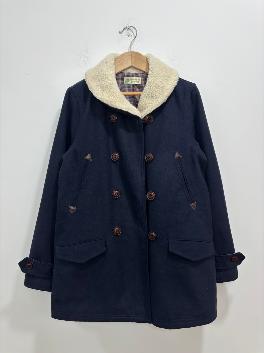 내추럴팔레트 양털 나무단추 자켓 코트 상품이미지6
