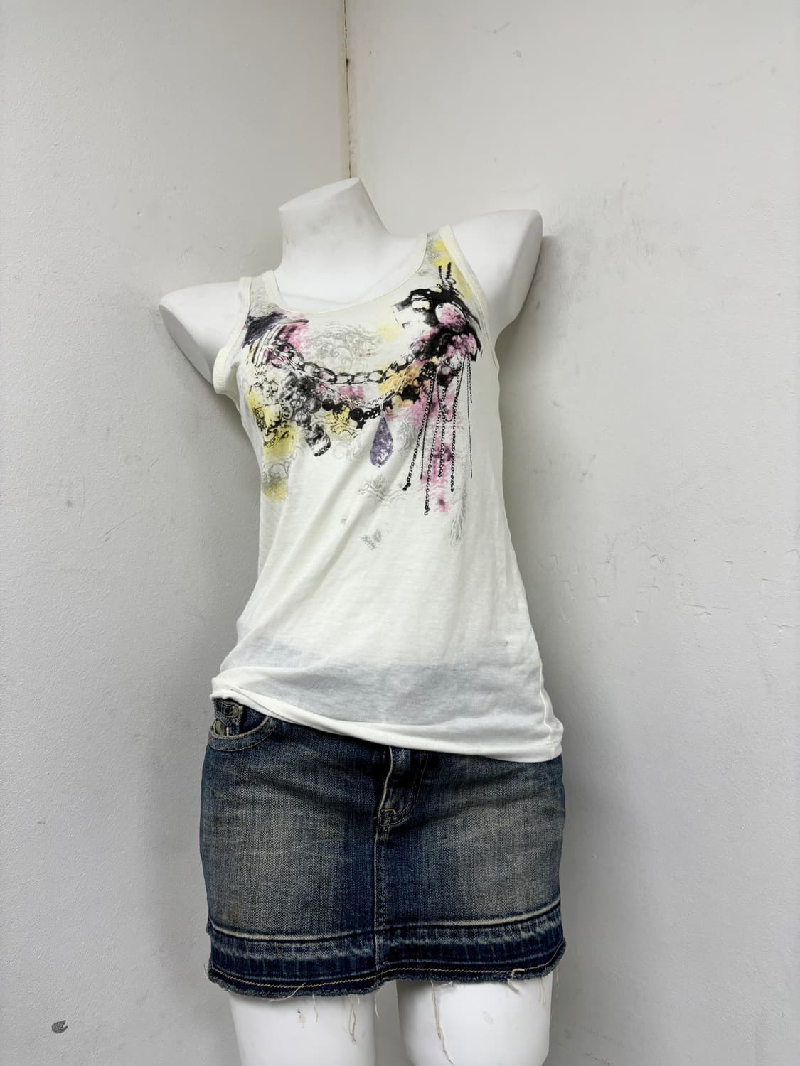 “Vintage” Y2K Kitsch Chain Print Sleevel 상품이미지6