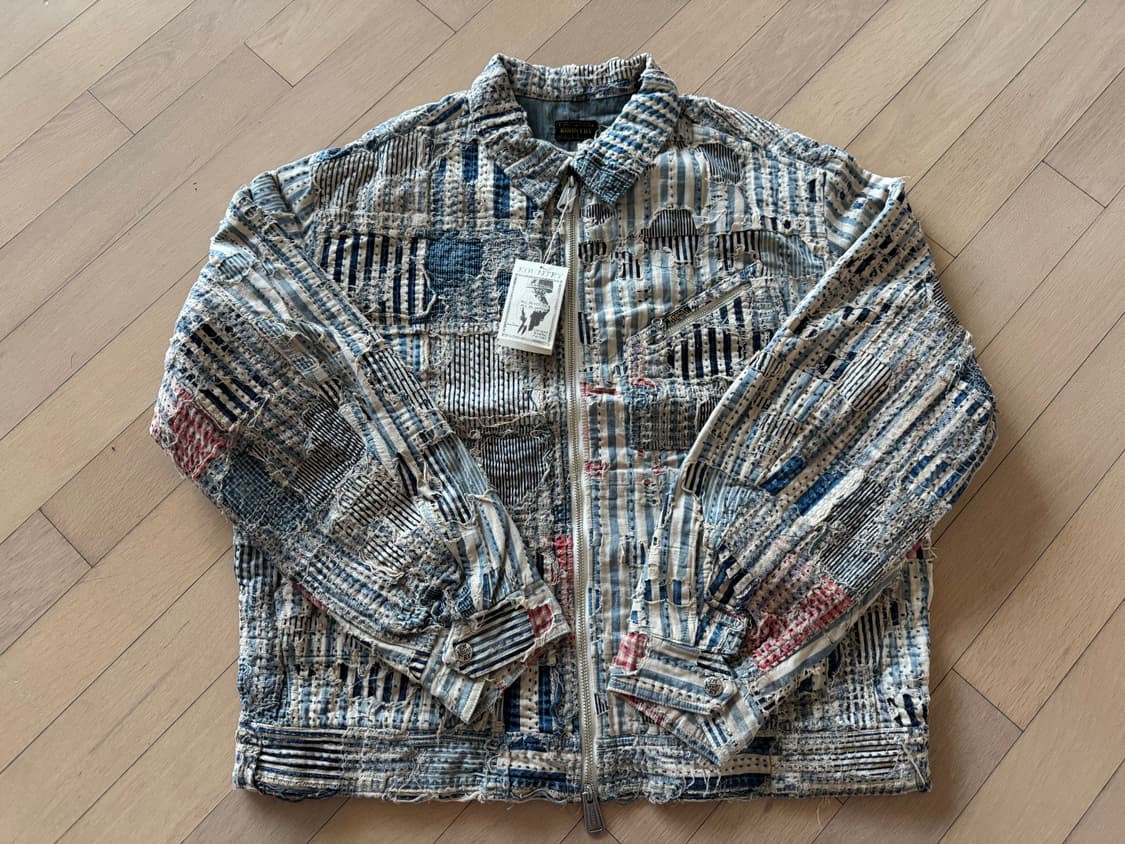 [2] 캐피탈 kapital 리버티 보로 집업 히코리 자켓 상품이미지1