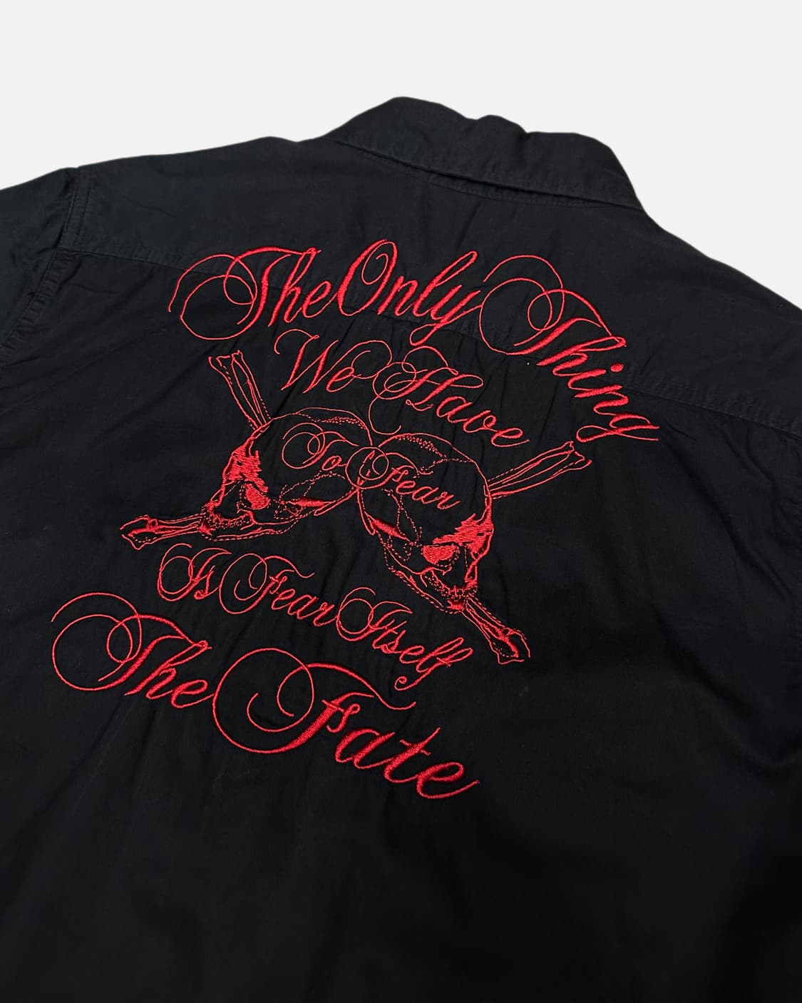 PANHARD red skull emberoidery shirt 상품이미지6