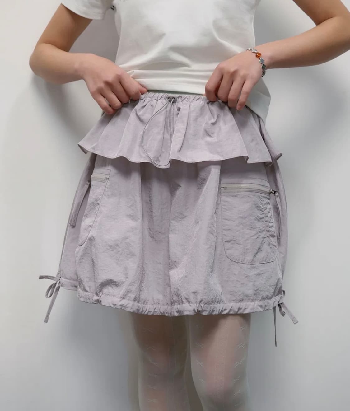 타입서비스 샤이니 벌룬 스커트 그레이 상품이미지1