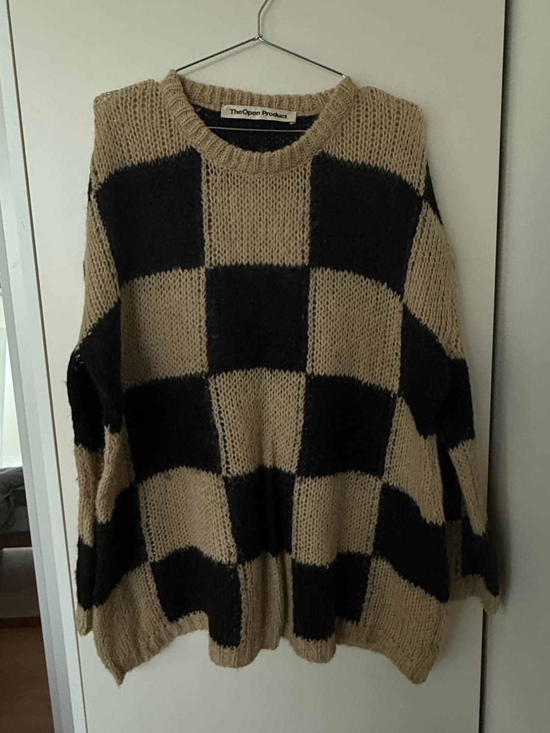 더오픈 체커보드 니트 open yy 오픈와이와이 상품이미지7