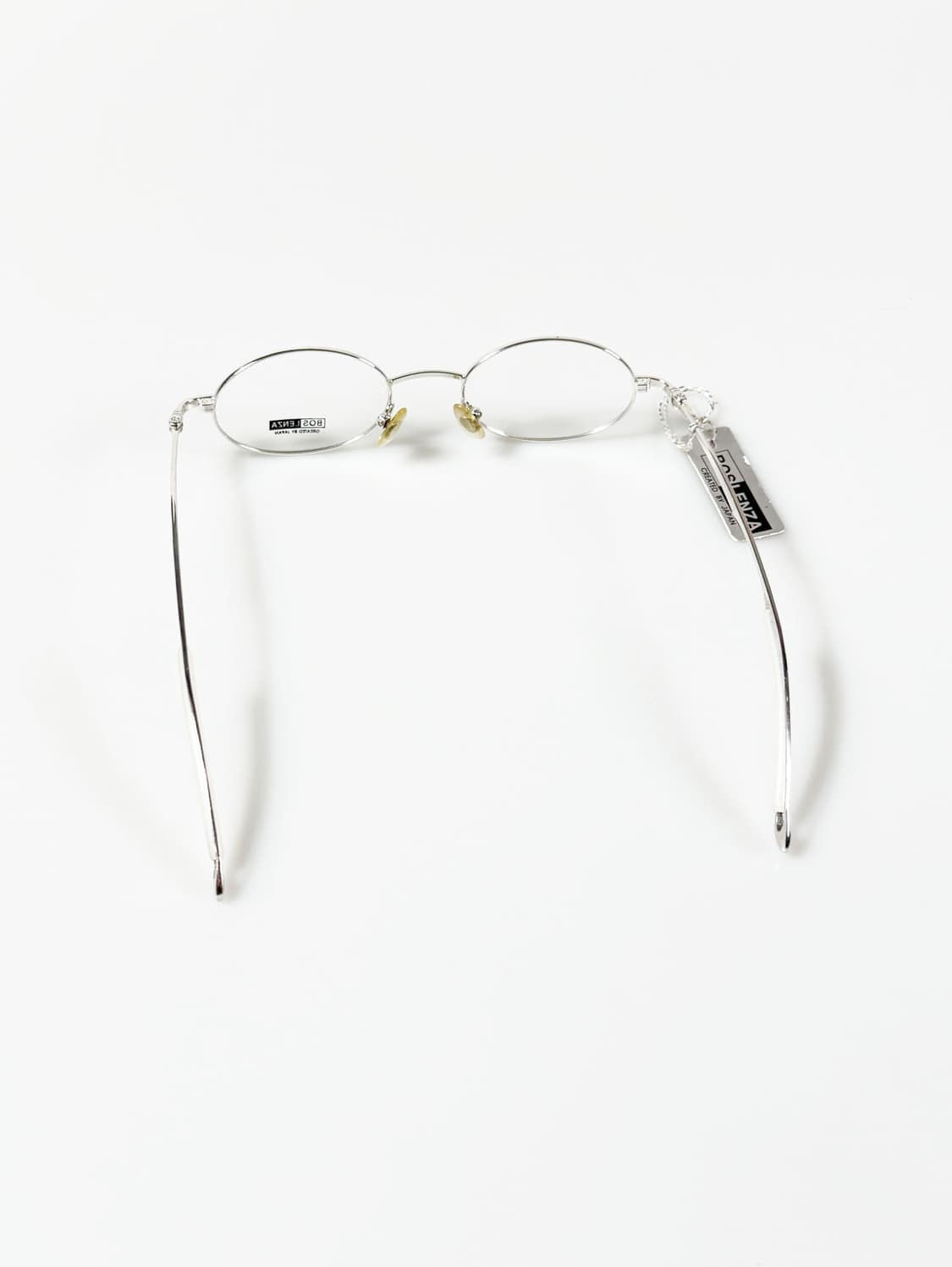 BOS LENZA 실버 슬임 오벌 메탈 프레임 빈티지 안경 상품이미지5