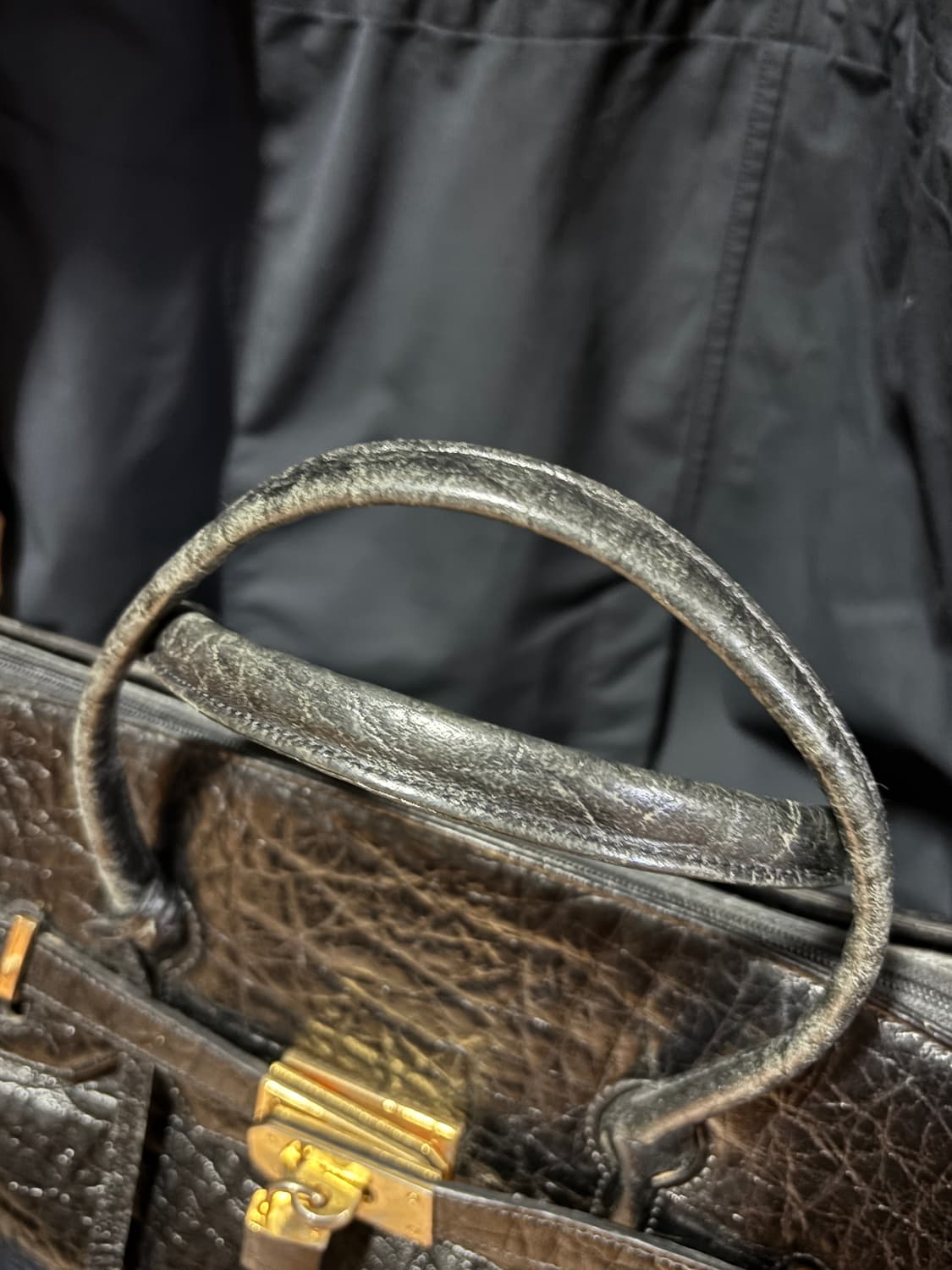 vintage locker leather dote bag 40cm 상품이미지8