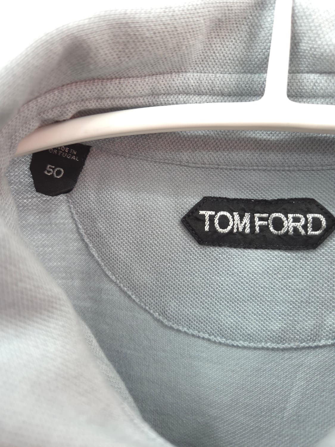 50사이즈 TOMFORD 톰포드 라이트블루 반팔 폴로셔츠 상품이미지3