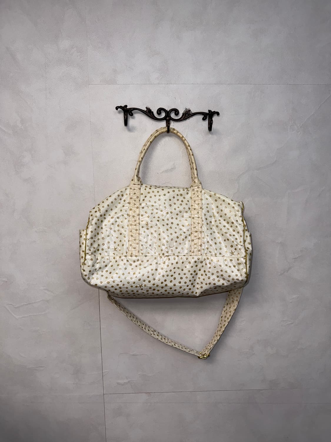 Ivory gold dot two way boston bag 상품이미지1