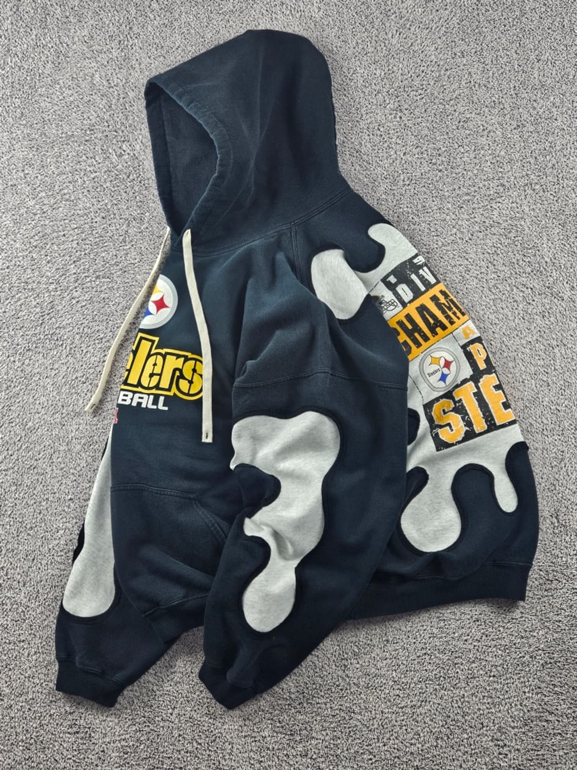 1995 NLF 피츠버그 스틸러스 커스텀 후드 티셔츠(2XL)/11242 상품이미지4