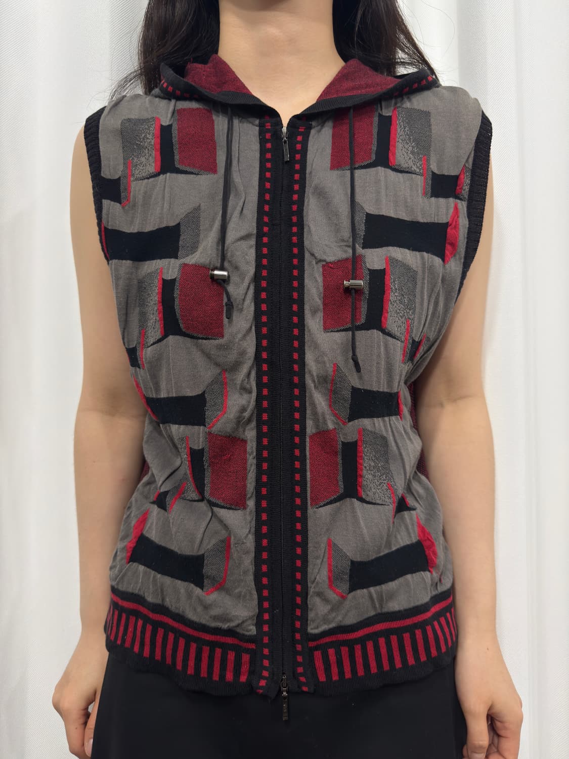 hiroko bis hood twoway vest zipup 상품이미지1