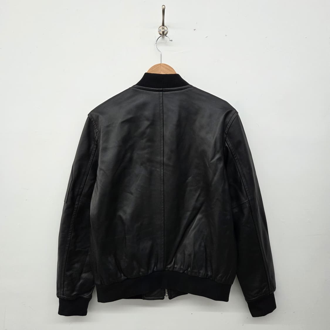 양가죽 블랙 봄버 자켓 남L 상품이미지5
