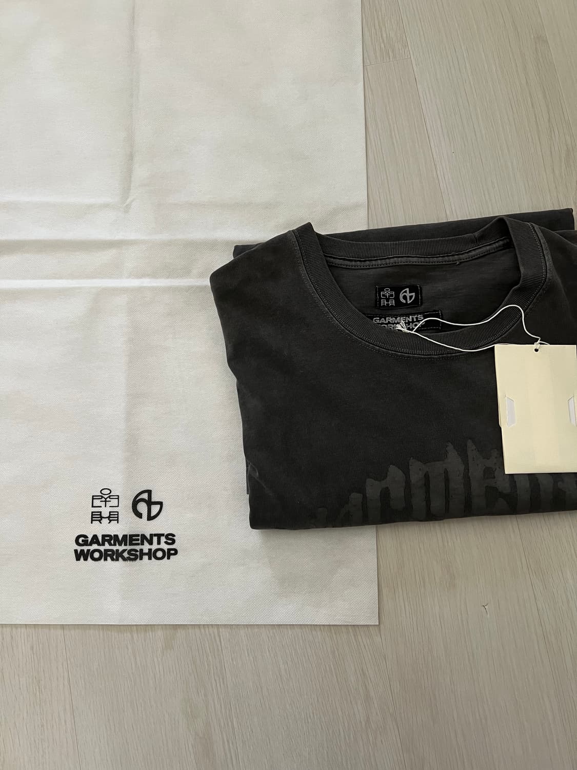 [3] 폴리테루 노매뉴얼 수베니어 티셔츠 차콜 상품이미지2