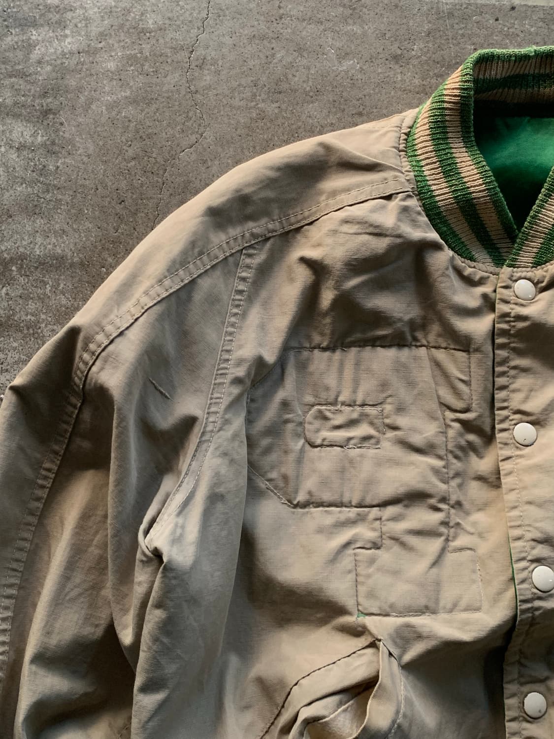 50s GAMEMASTER 레이온 코튼 리버시블 바시티 자켓 상품이미지8