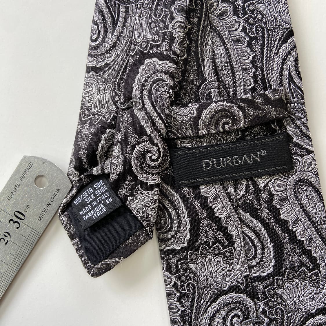 더반(D'URBAN) 명품 정품 페이즐리 넥타이 8.3cm 상품이미지6