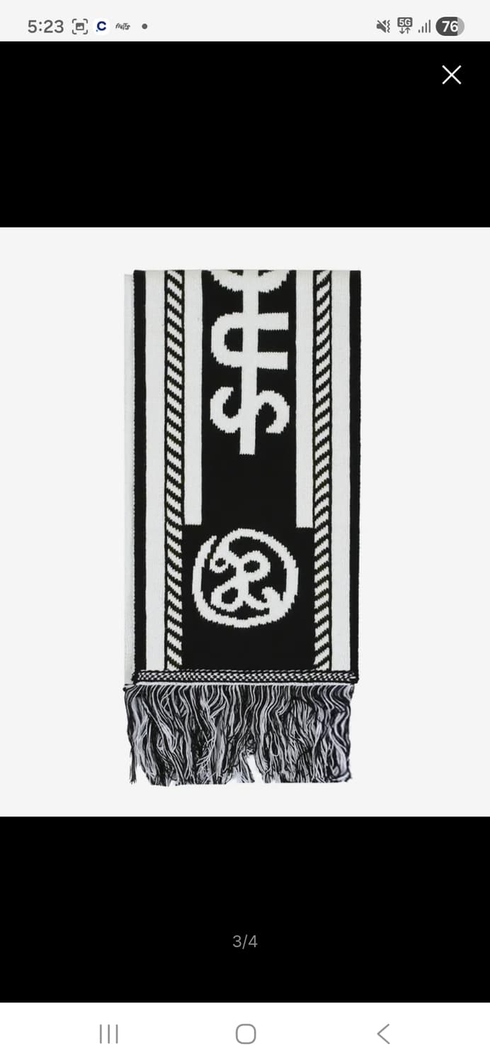 (마지막특가) 엑스톤즈 리버시블 머플러 블랙 상품이미지3