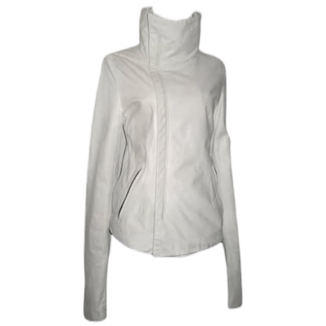 릭오웬스맛 하이넥 레더 자켓 상품이미지1