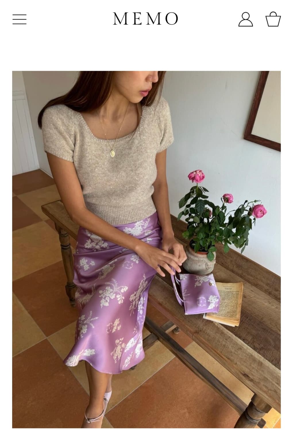 MEMO 자체제작 프리사이즈✨ 현재판매중 정가110,800원 펄 니트 반 상품이미지1