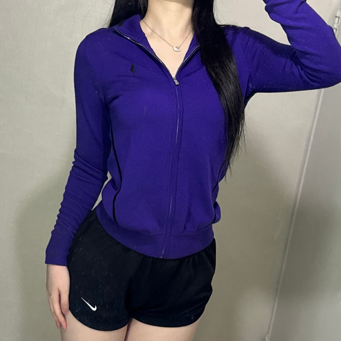 폴로 퍼플 보라색 집업 져지 💜 상품이미지1