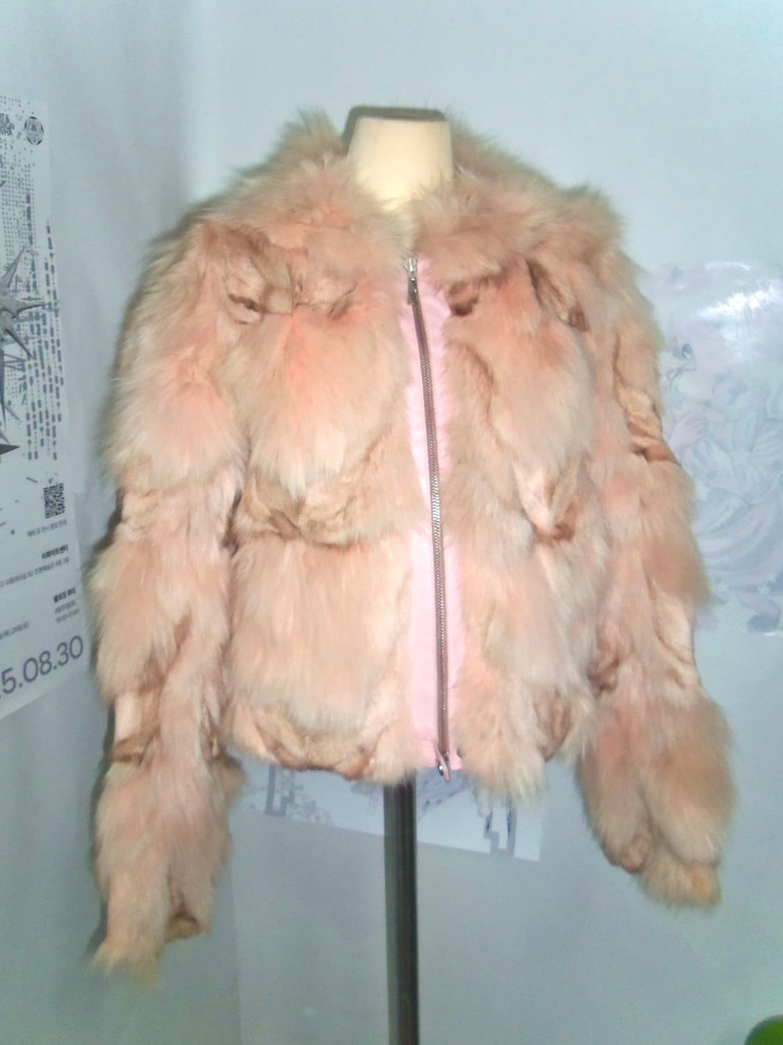 Blush Cloud Faux Fur Zip Jacket 상품이미지2