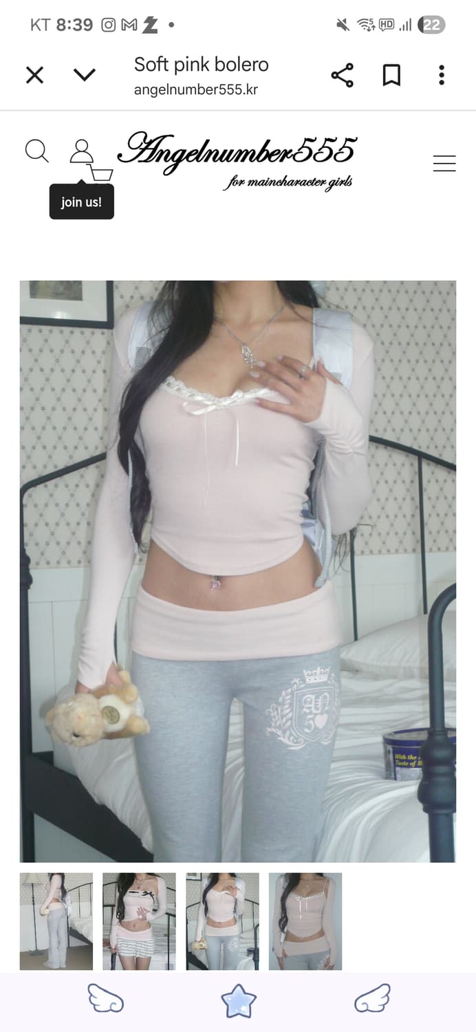 AN5 bootscut folded pants (pink) 상품이미지3