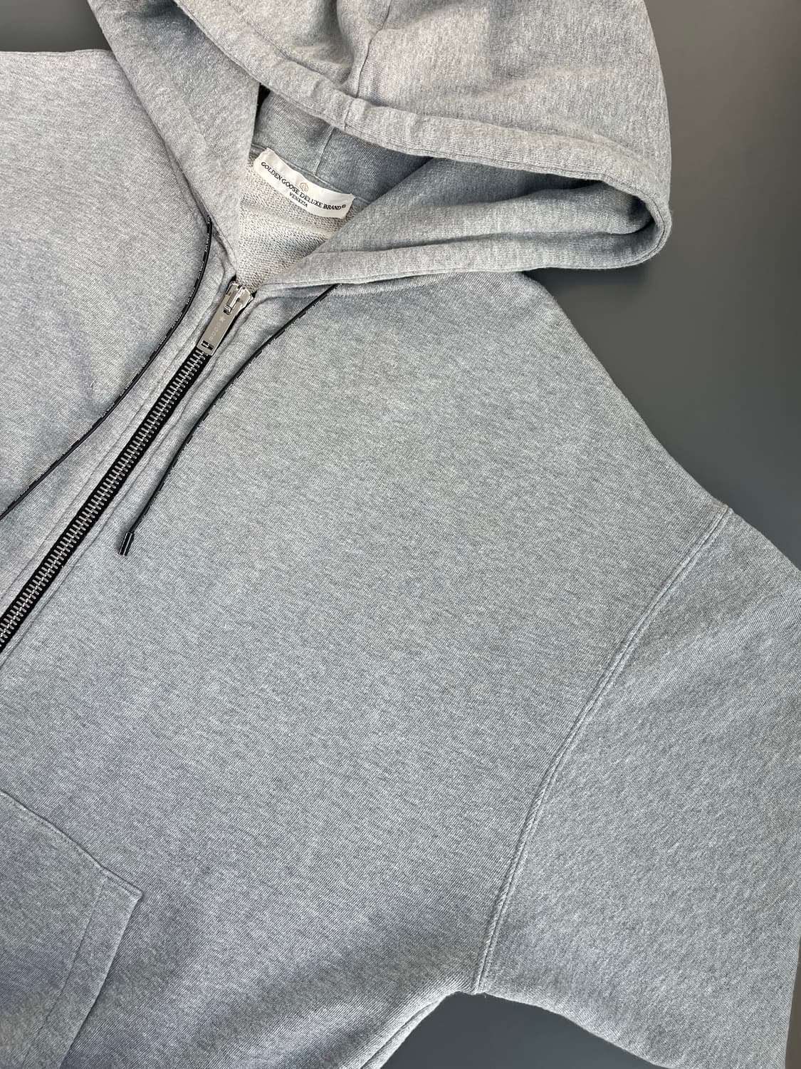 [L] 골든구스 백프린팅 로고 후드 집업 자켓 상품이미지2