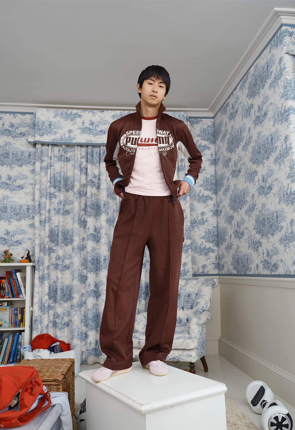 푸마 x open yy 저지팬츠 브라운 S 상품이미지8