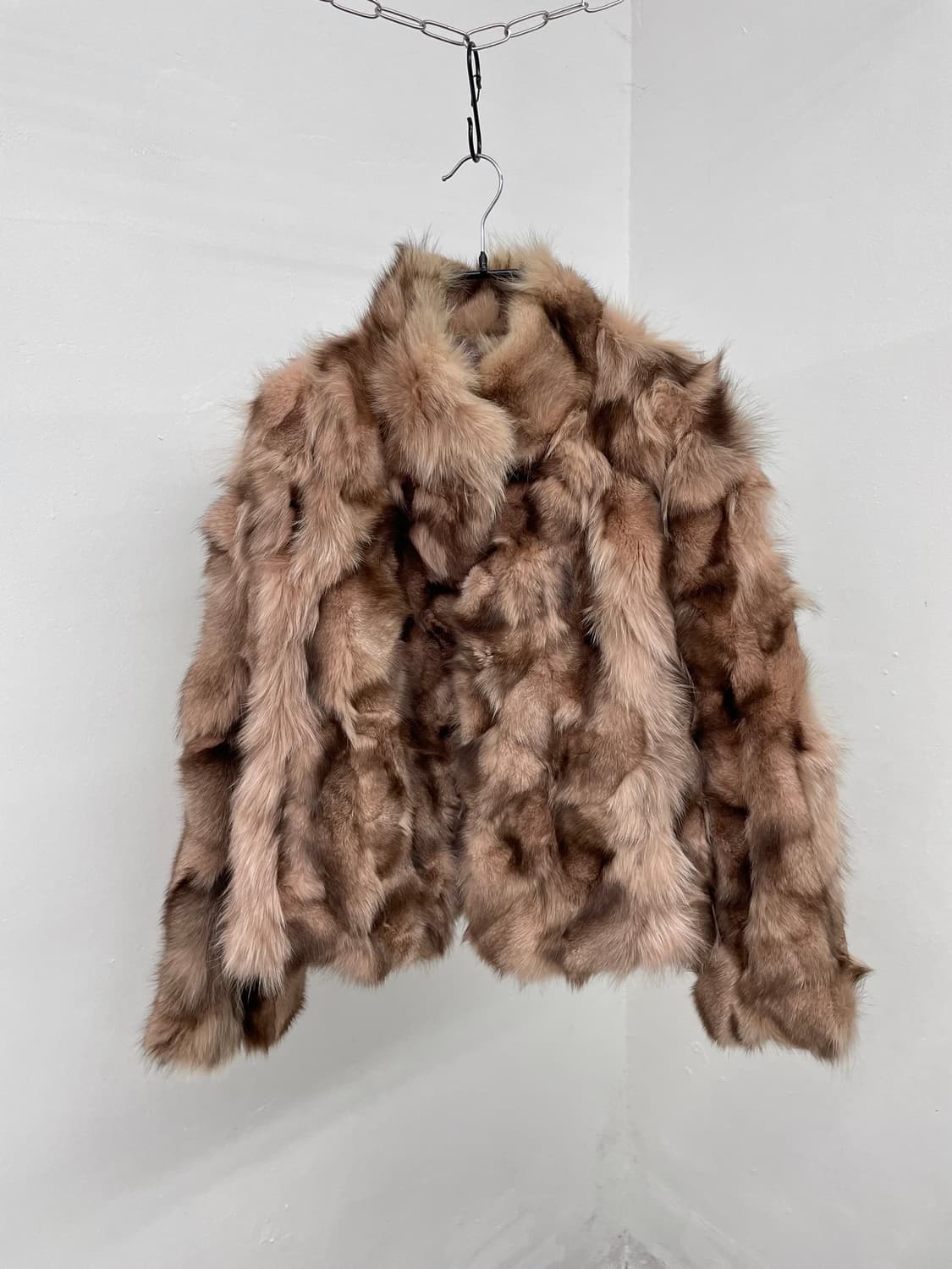 핑크 폭스 퍼자켓 상품이미지1