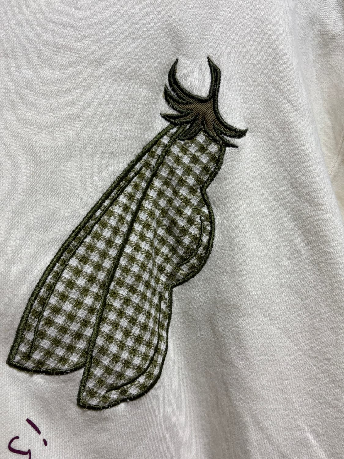 모리걸 자수 맨투맨 하구미 스즈코 상품이미지3