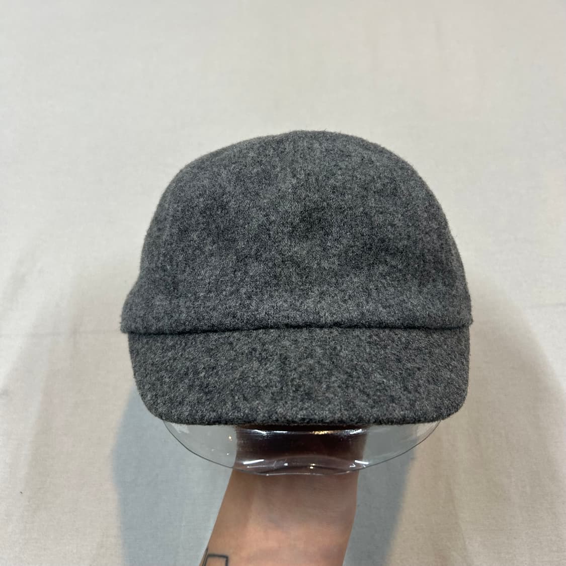 캉골 헌팅캡 모자 울소재 그레이 상품이미지3