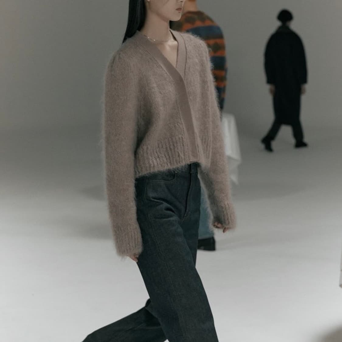 [Amomento] 아모멘토 그랜마 가디건 -핑크 상품이미지1