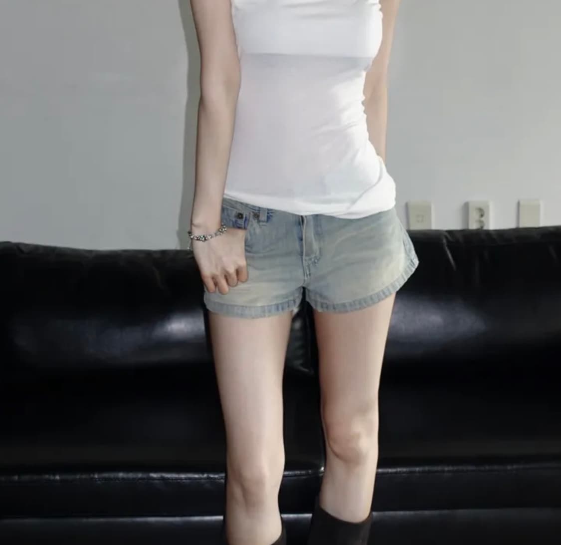 OOTJ 오리지널 숏 데님 팬츠 상품이미지3