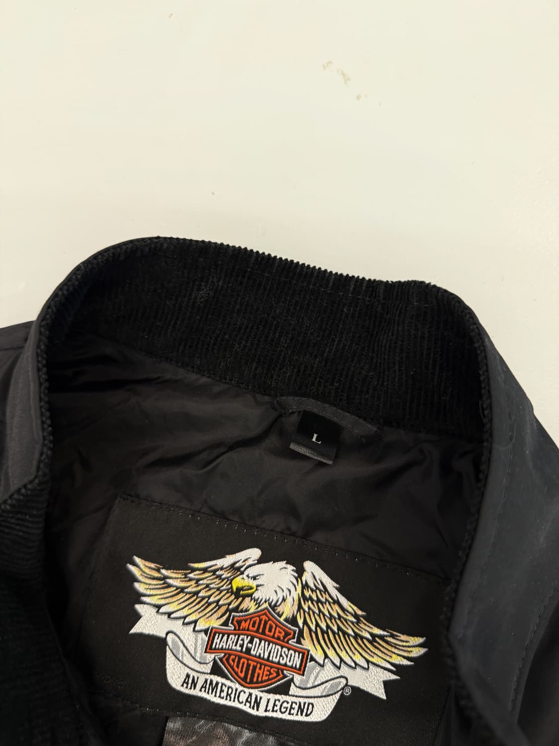 할리데이비슨 루즈핏 빅로고 레이싱 나일론 봄버 자켓 상품이미지9