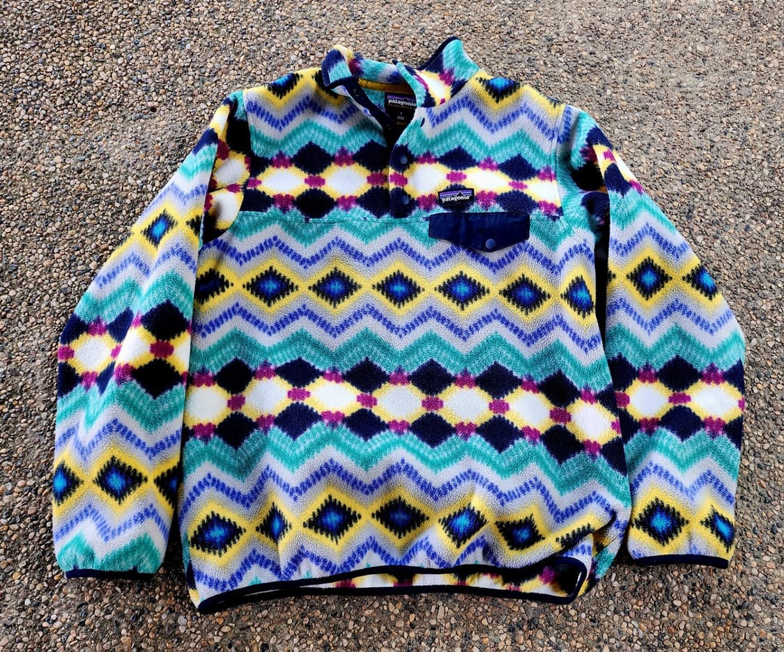 파타고니아 신칠라 스냅T 팀버 트위스트 아즈텍 패턴 멕시코 상품이미지1