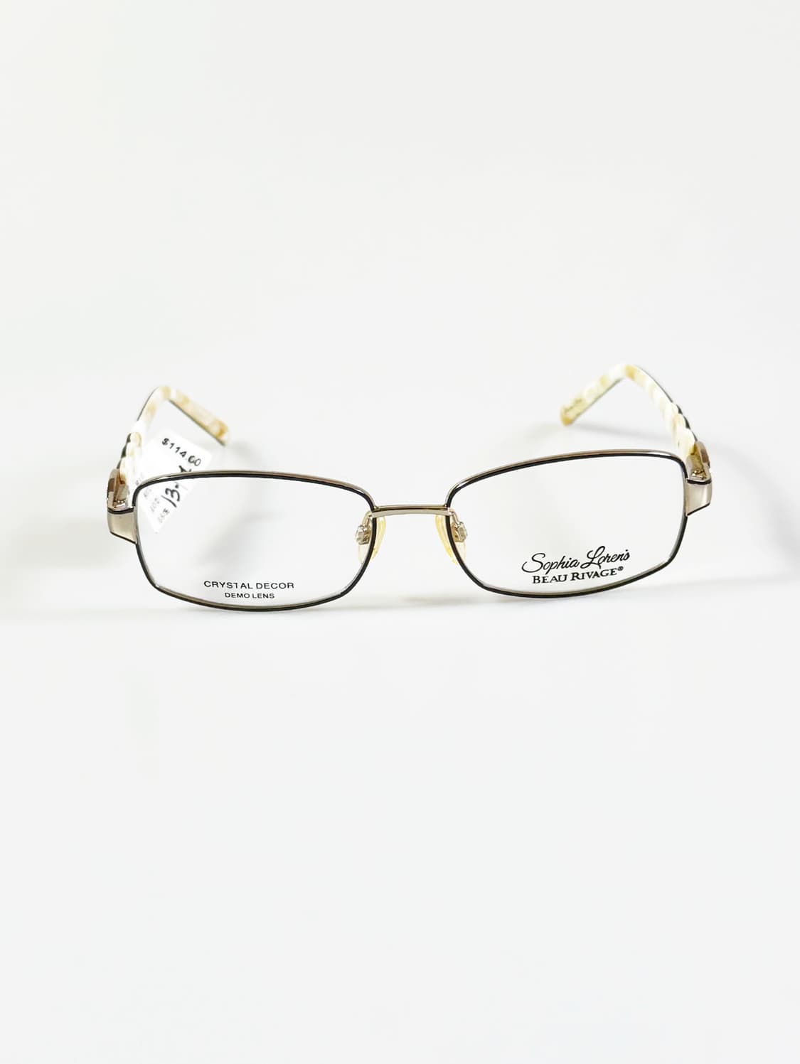 SOPHIA LOREN 슬림 스퀘어 메탈 프레임 빈티지 안경 상품이미지1