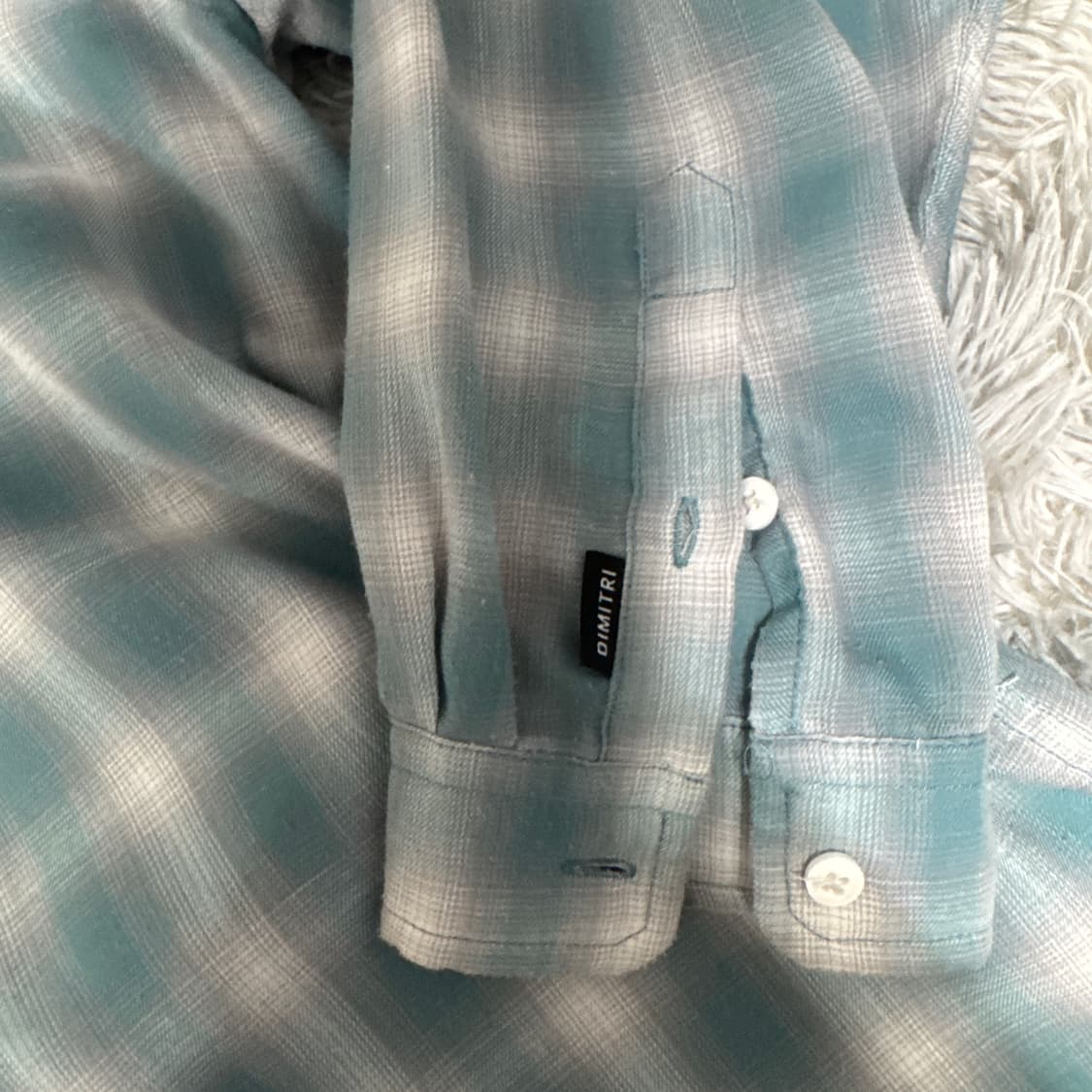 디미트리블랙 여름 체크남방 2사이즈 상품이미지3