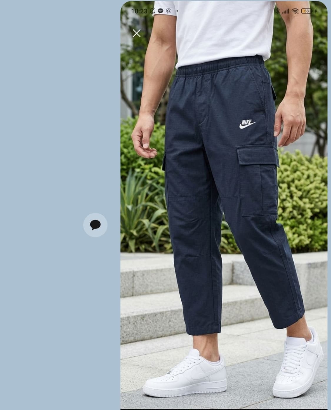 나이키 정품 카고 9부 팬츠 스트릿 승마 바지 28 29 여름 크롭 테크 상품이미지1