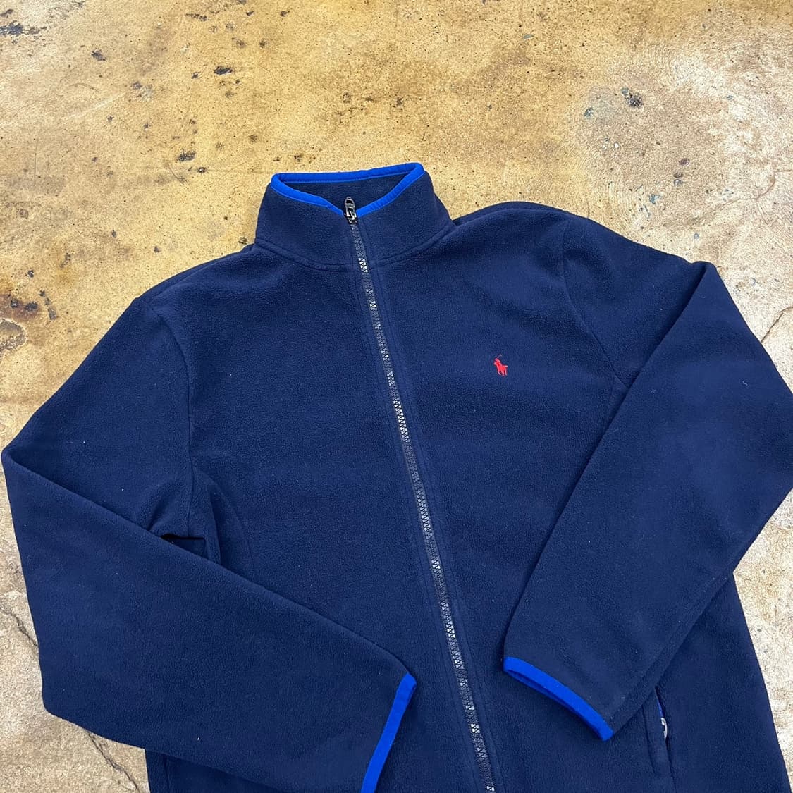 [정품/L(14-16)] 폴로 랄프로렌 레드 포니 네이비 플리스 b14 상품이미지1