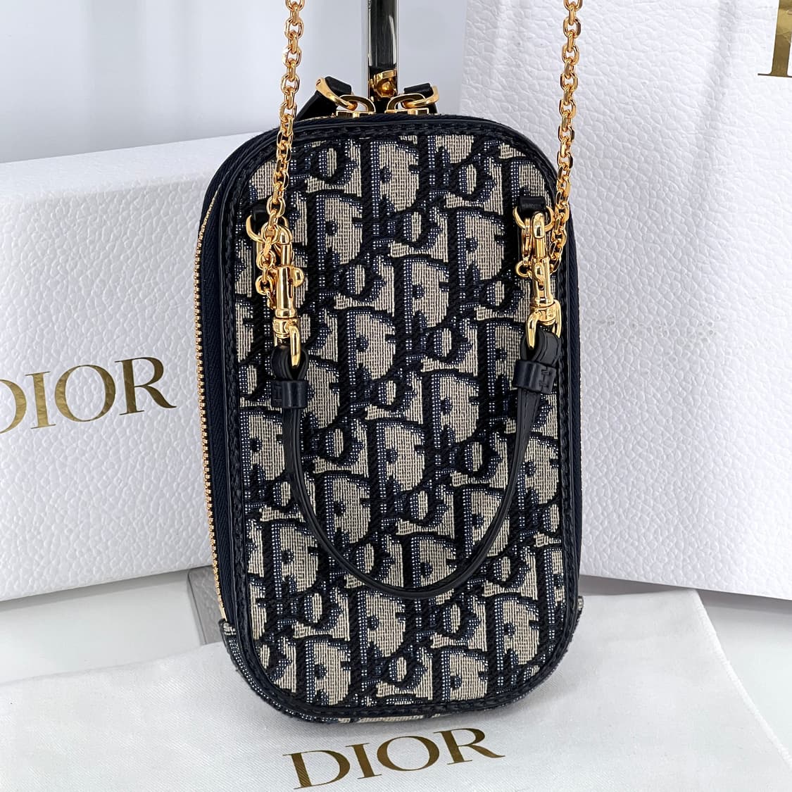 디올 오블리크 30 몽테인 폰 홀더 체인 크로스백 (S2114UTZQ) 상품이미지4