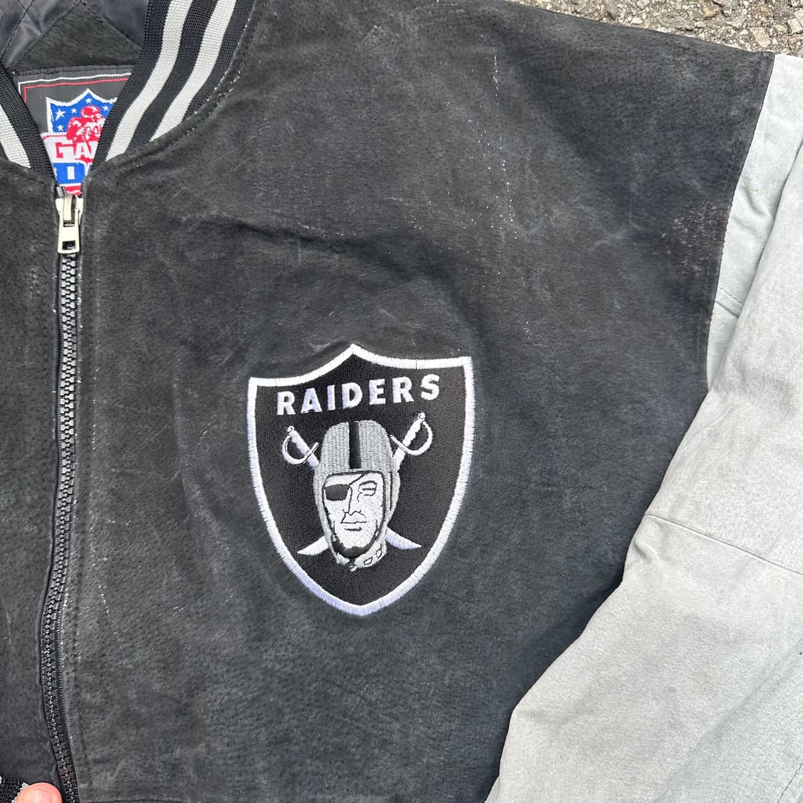 빈티지 00s 로스엔젤레스 레이더스 가죽 바시티 자켓  상품이미지2