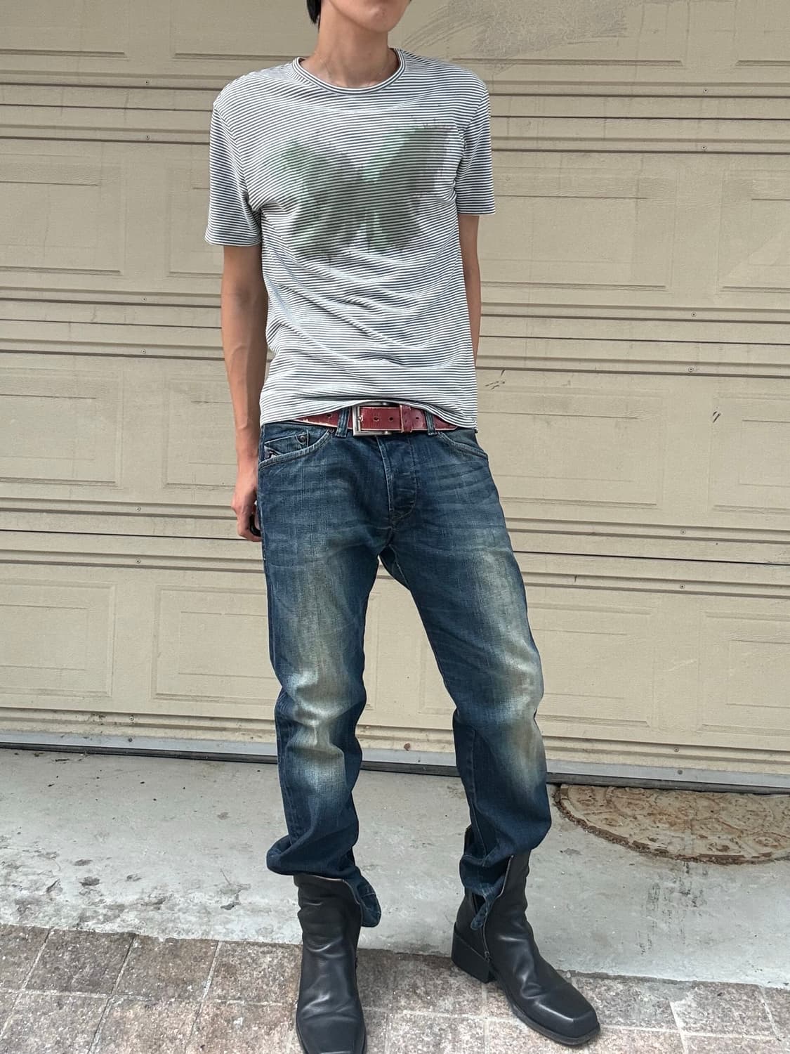 00s Diesel machanical detail jeans 상품이미지1