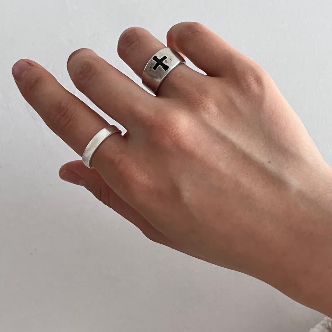 십자 볼드 반지 상품이미지2