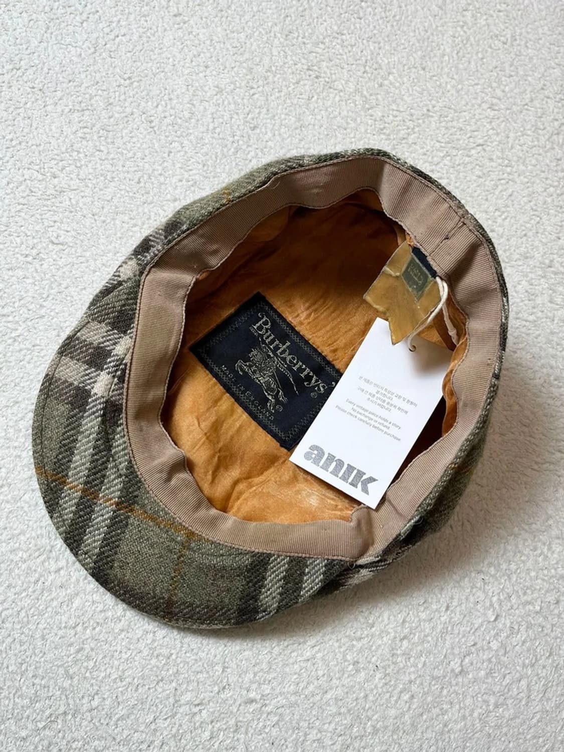 버버리 90's 런던 헤리티지 헌팅캡 A1826 상품이미지5