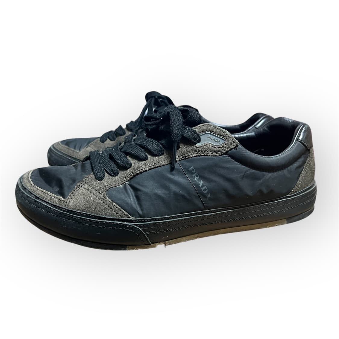 [270] 프라다 스포츠  카키 레더 나일론 스니커즈 상품이미지2